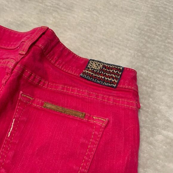 True Religion Womens Pink Skinny Denim Jeans Size 26 26x29 Pants‎ Stretch - Picture 8 of 9